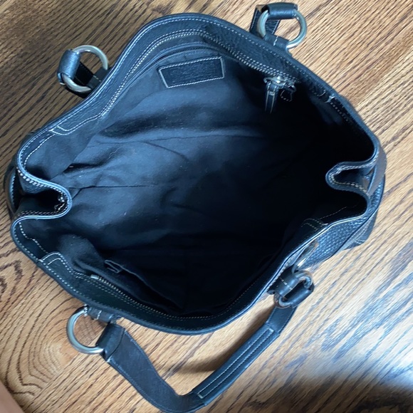 COACH Hampton Bag. Black Leather. - Picture 4 of 7